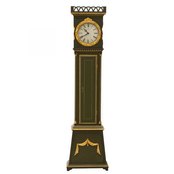 Antique Bornholmer Longcase Clock-Green