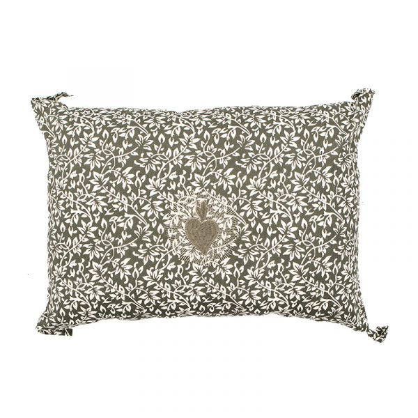 Sacred Heart Cushion in Grey