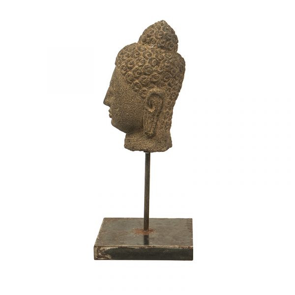 Buddha Head on Stand - Image 2