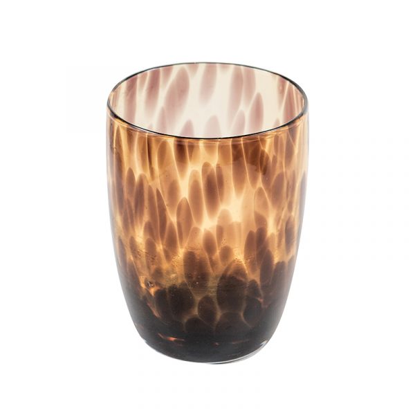 Amber Hand Blown Vase