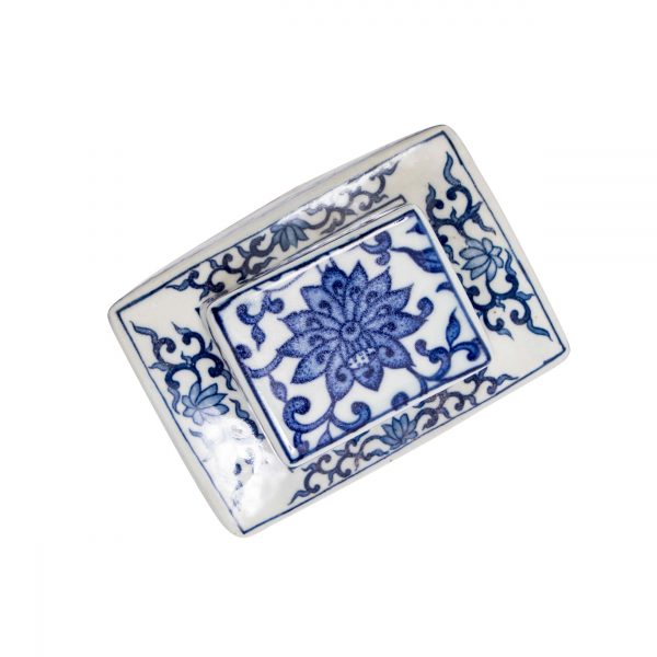 Blue & White Lotus Tea Jar- Medium - Image 2