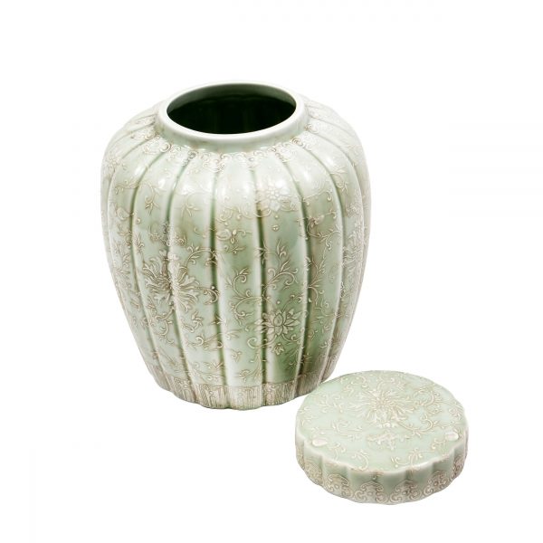 Floral Porcelain Jar - Image 2