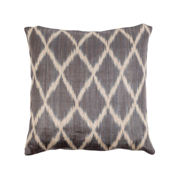 Sebu T’Nalak Grey White Throw Pillow Large