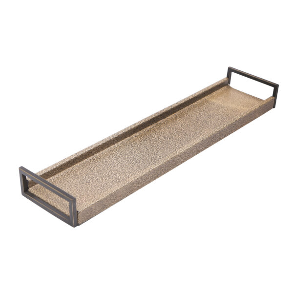 Faux Shagreen Tray - Long