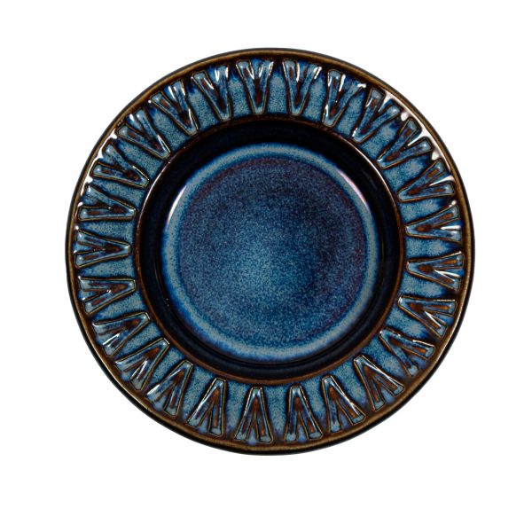 Round Plate Blue