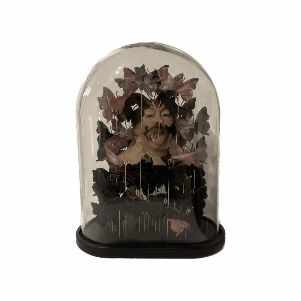 Anamorphosis “The Big Lady” Glass Dome