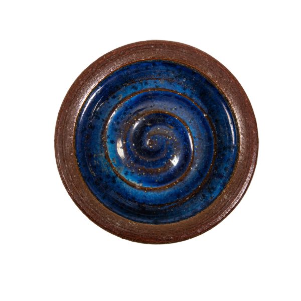 Round Ceramic in Deep Blue
