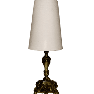 Vintage Leaves-overlay Brass Lamp