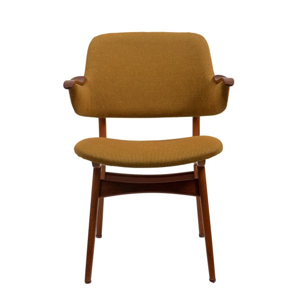 Teak Yellow Arm Chair
