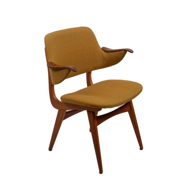 Teak Yellow Arm Chair - Image 2