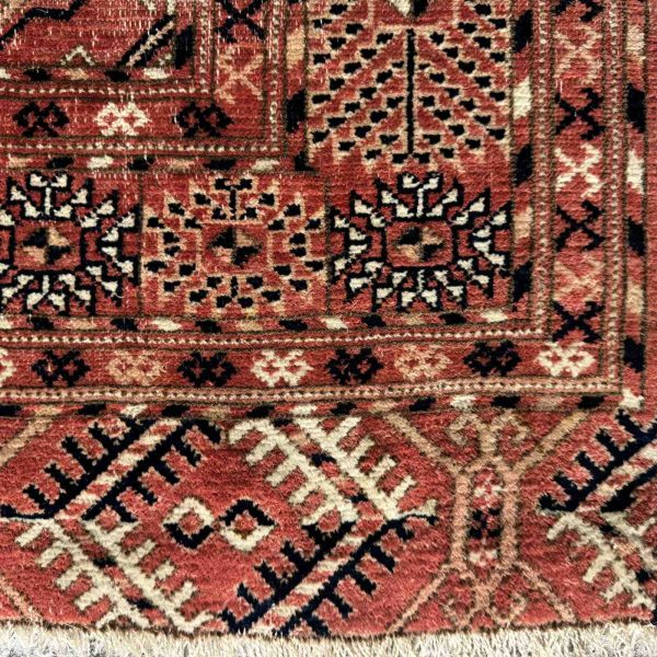 Antique Tekke Turkmen Rug, Soft Warm Red Colour, Circa 1900 - Image 3